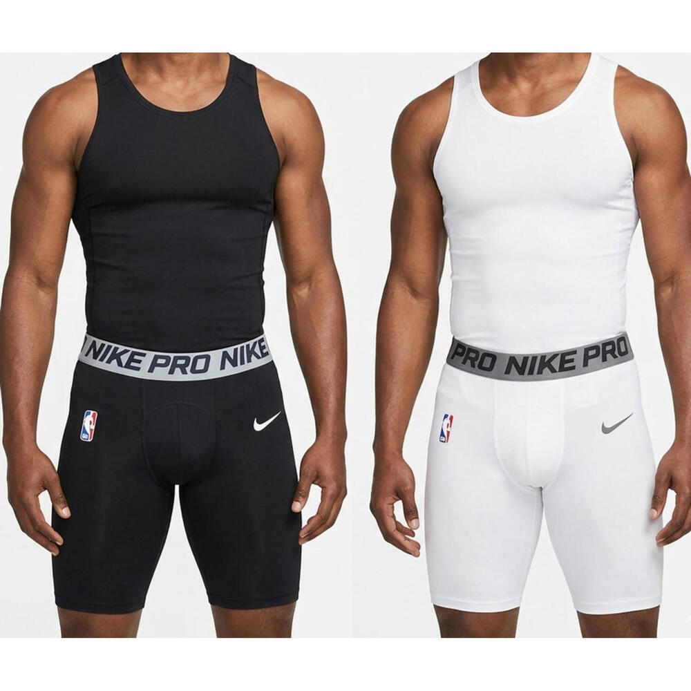 NWT Nike Pro Combat NBA Compression Shorts Men's Dri-FIT Size XL White